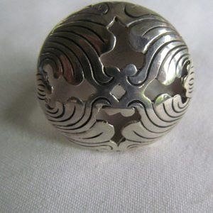 sz 5 3/4 Sterling Silver Ring Button Ring Navajo Sterling Silver Southwestern Je